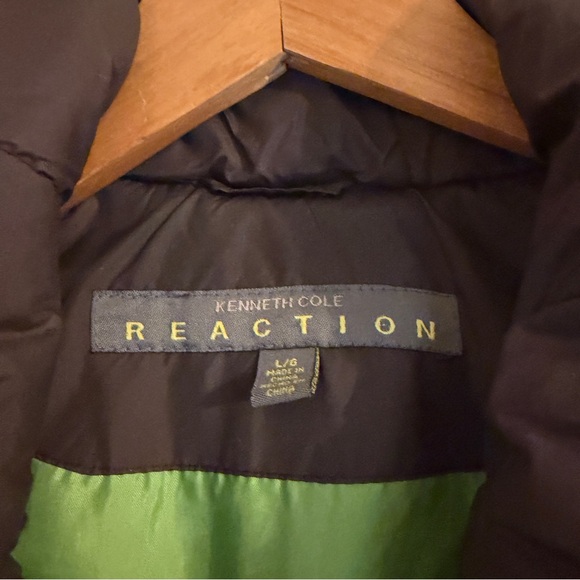 Kenneth Cole Reaction Down Quilted Vest Womens Size Medium Brown Pockets - Picture 4 of 9